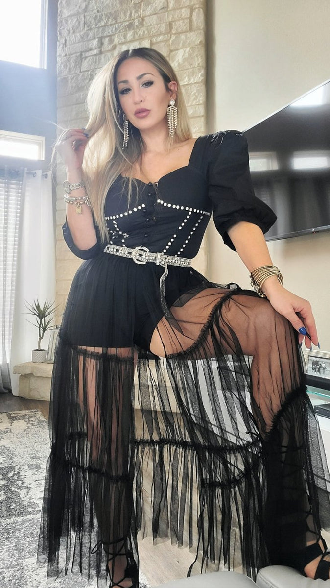 Black Angel Dress Large Black Angel Dress Large