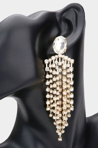 Goddess Rhinestone Earrings