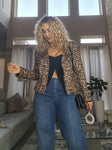 Leopard Suede Jacket