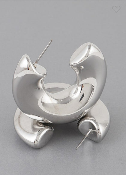 Classy Silver Earrings
