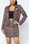 Leopard Suede Jacket