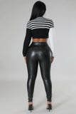 Black Leather Leggins