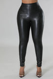 Black Leather Leggins