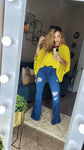 Distressed Flare Jeans