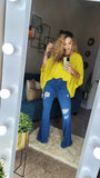 Distressed Flare Jeans