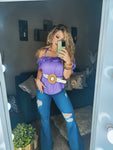 Distressed Flare Jeans