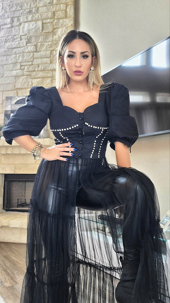 Black Angel Dress CoraLine Boutique Black Angel Dress CoraLine Boutique